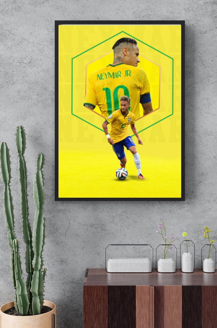 Neymar jr Brazil poster
